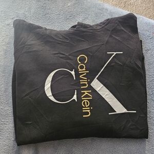 Calvin Klein Black Hoddie with Gold and White Logo